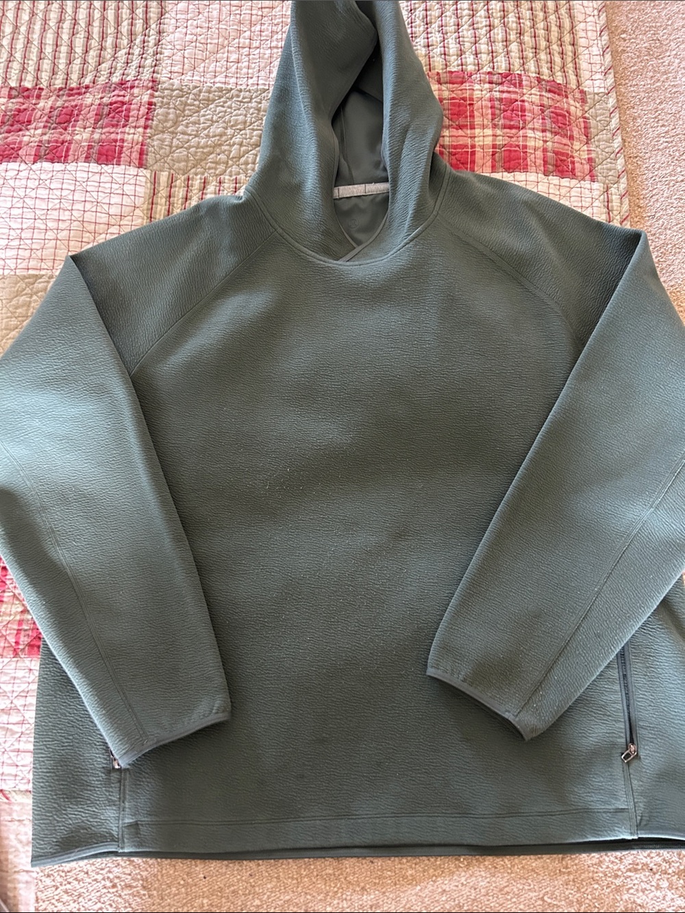 lululemon athletica Olive Green Hooded Pullover